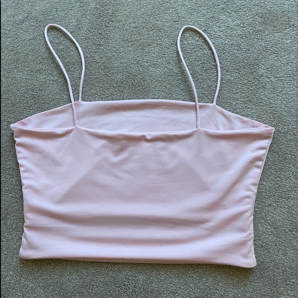 Pink Cropped Tank - Picture 3 of 5
